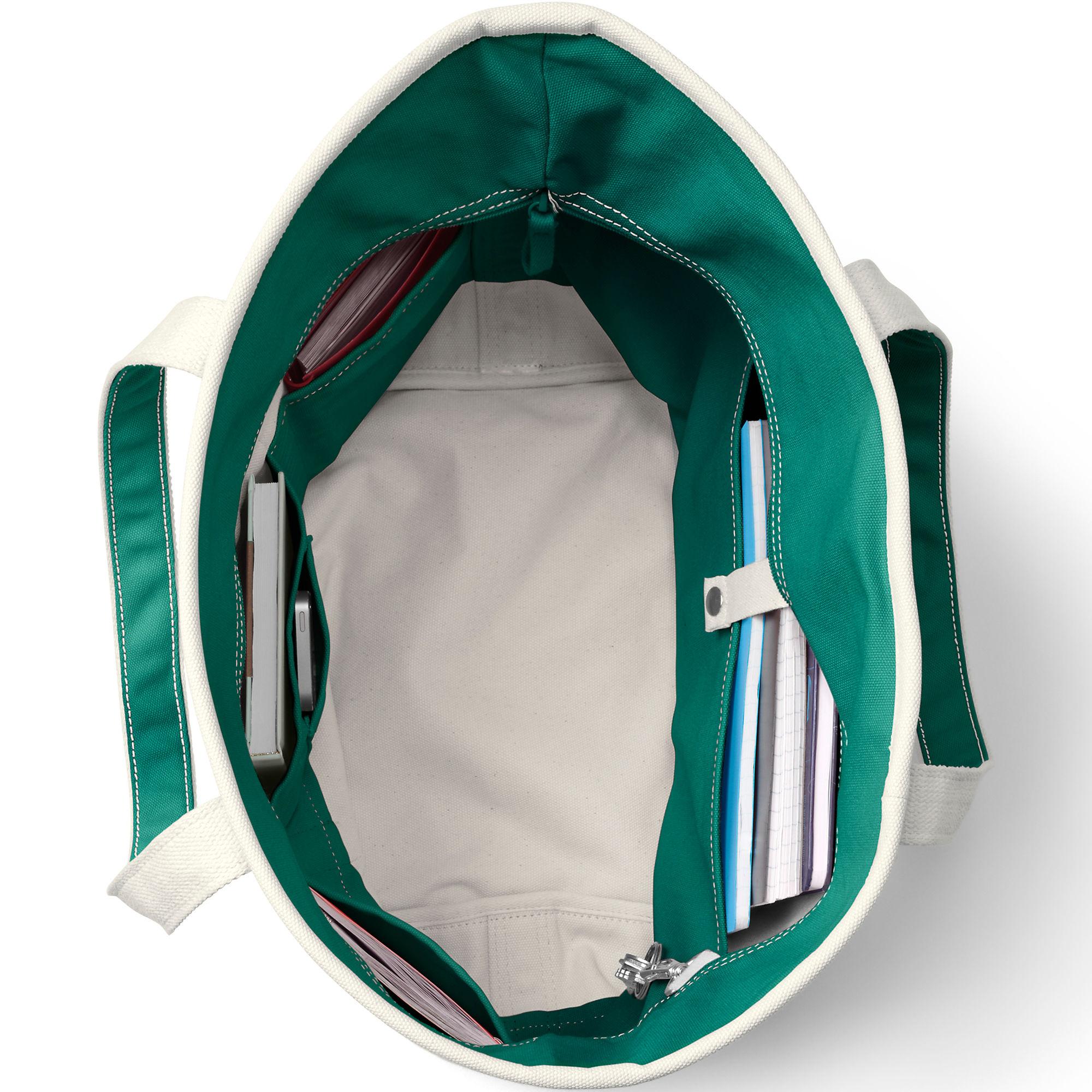 Zip Top Canvas Tote Bag - Large - Thumbnail 3