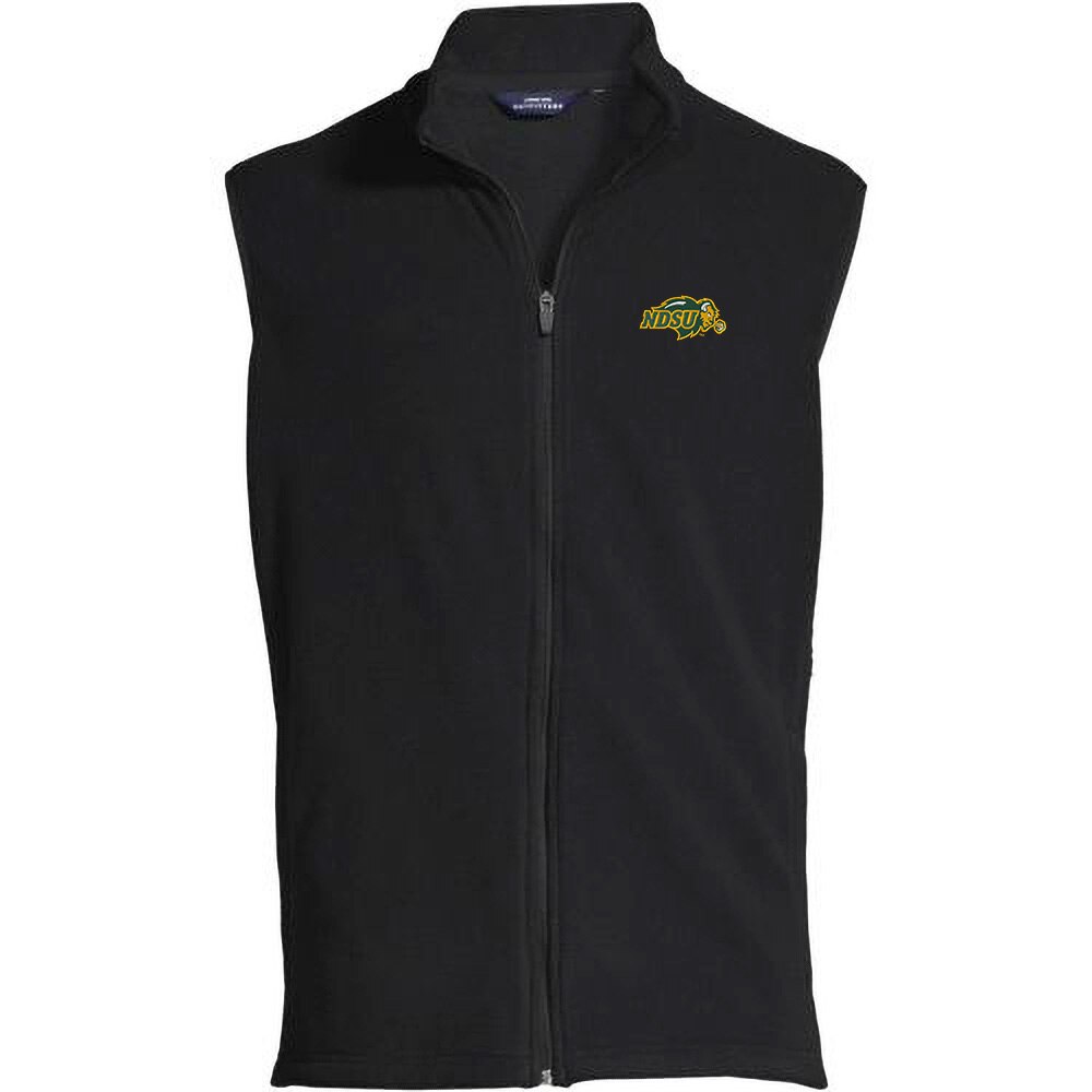 Vest Thermacheck Fleece Black By Lands' End NDSU Bookstore - Main Image