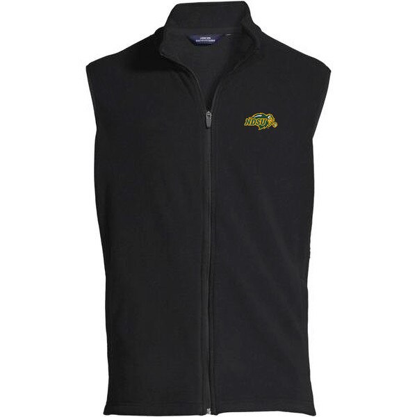 Vest Thermacheck Fleece Black By Lands' End NDSU Bookstore
