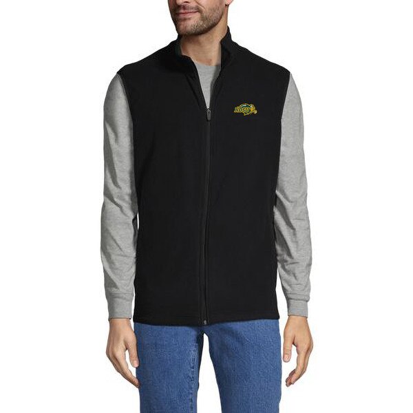 Vest Thermacheck Fleece Black By Lands' End NDSU Bookstore